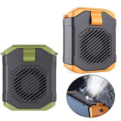 Portable Neck Fan with Waist Clip and 5 Speed Settings USB Rechargeable 1800mAh