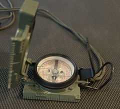 USMC Cammenga Model 3H Tritium Lensatic Compass NSN 6605-01-196-6971 With Pouch