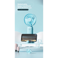 Handheld USB Desk Fan for For MINI Rechargeable 3 Speed Portable Quiet Cooling