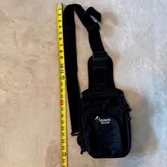 Branded Black Tactical Sling Bag Crossbody MOLLE EDC Utility Shoulder Pack