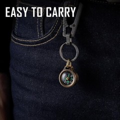 High-Sensitivity Glow-in-the-Dark Titanium Pocket Compass – Ideal Outdoor Gift