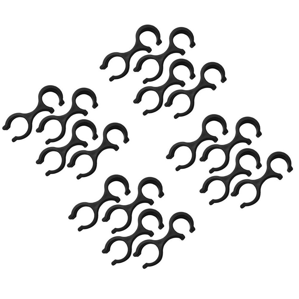 20pcs Hiking Pole Fastener Pack 8-Shaped Design for Secure Dual Pole Carry