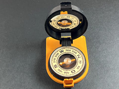 Vintage Soviet AZIMUT Compass USSR 1980s Military Navigation Tool Quality Mark