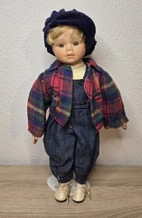 Artist doll porcelain doll doll 40 cm collector Vintage