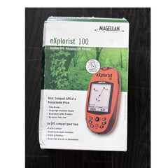 Magellan eXplorist 100 Handheld GPS Waterproof Backlight Orange/Black MPN