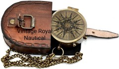 Military Compass for Hiking and Survival- Waterproof Brass Nautical Pocket Co…