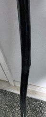 48 in Rustic Wood Walking Stick, Black, for Men & Women