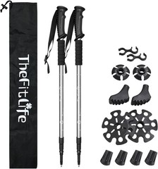 Complete Hiking Pole Set: Anti-Shock, Collapsible, and Portable for Adventures