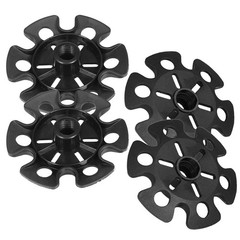 Rubber Trekking Pole Tips 4pcs Walking Hiking Stick Tips Snowflake Powder San…