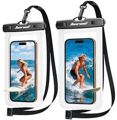 Waterproof Phone Pouch, Waterproof Phone Case with Crossbody Lanyard 2 Clear
