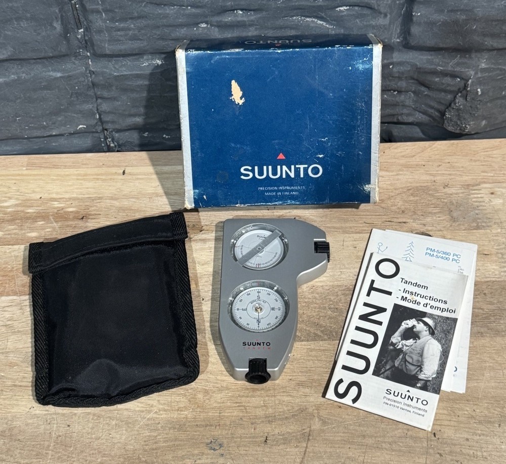 Suunto Tandem Compass/Clinometer 360PC/360R Made In Finland Surveying Forestry