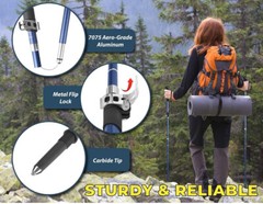 TREKOLOGY TREKZ SE 2pc Collapsible Hiking Stick2