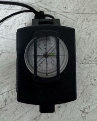 Eyeskey Navigation Compass Great Condition With Manual And Green Case