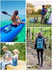 Dry Bag Waterproof for Women Men, 5L/10L/20L//40L Roll Top 30L Blue