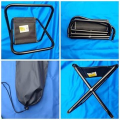 Foldable Lightweight Fishing Stool Compact Outdoor Camping Stool with Bag