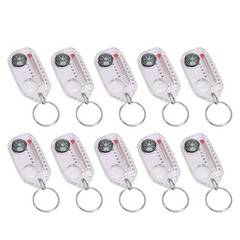10PCS Portable Compass And Thermometer For Outdoor Adventures Easy To Use
