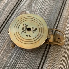Nautical Collectible Style Vintage Solid Brass WWII Military Pocket Compass Gift