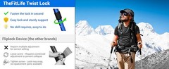 Nordic Walking Trekking Poles – 2 Sticks with Anti-Shock and Quick Lock System,