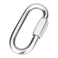Chain Links, 1Pcs(18-8) Heavy Duty Stainless Steel Carabiner, 4.8 Inch 304