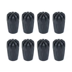 8 Piece Rubber Trekking Pole Tips Hiking Walking Sticks Caps Ends Replacement