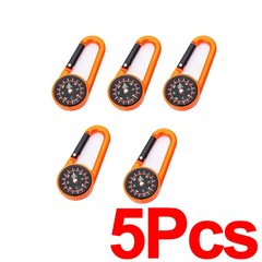 Outdoor Compass Carabiner Camping Keychain Mountain Buckle
