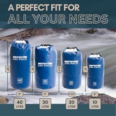 Waterproof Dry Bag – Floating Roll Top Drybag Keeps Dry 10 Liter Royal Blue