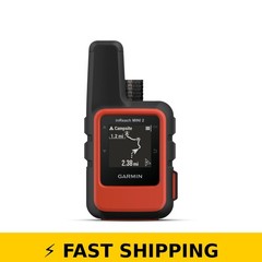 Garmin inReach Mini 2 Satellite Communicator Bundle – Flame Red