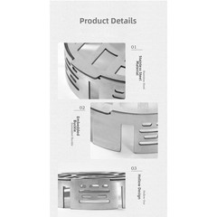 Stainless Steel Windproof Ring for Camping Stove with Heat Concentration