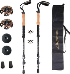 Carbon Fiber Trekking Poles – Ultralight 3K Hiking Poles, Collapsible & Adjustab