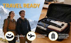 LED Trekking Pole,Lightweight Aluminum Hiking Poles for Women&Men,Collapsible