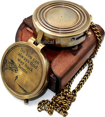 Military Compass for Hiking and Survival- Waterproof Brass Nautical Pocket Compa
