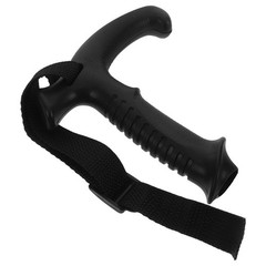 Walking Stick Handle Grip Made of with Ergonomic T Shape and Wrist Strap