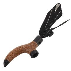 Hiking Pole Handle: Cork Grip with Wrist Strap – Ergonomic Replacement Handle –