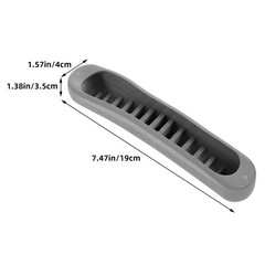 3 Pairs Reusable Grey Tpr Crutch Padding Underarm Cushion Replacement Set