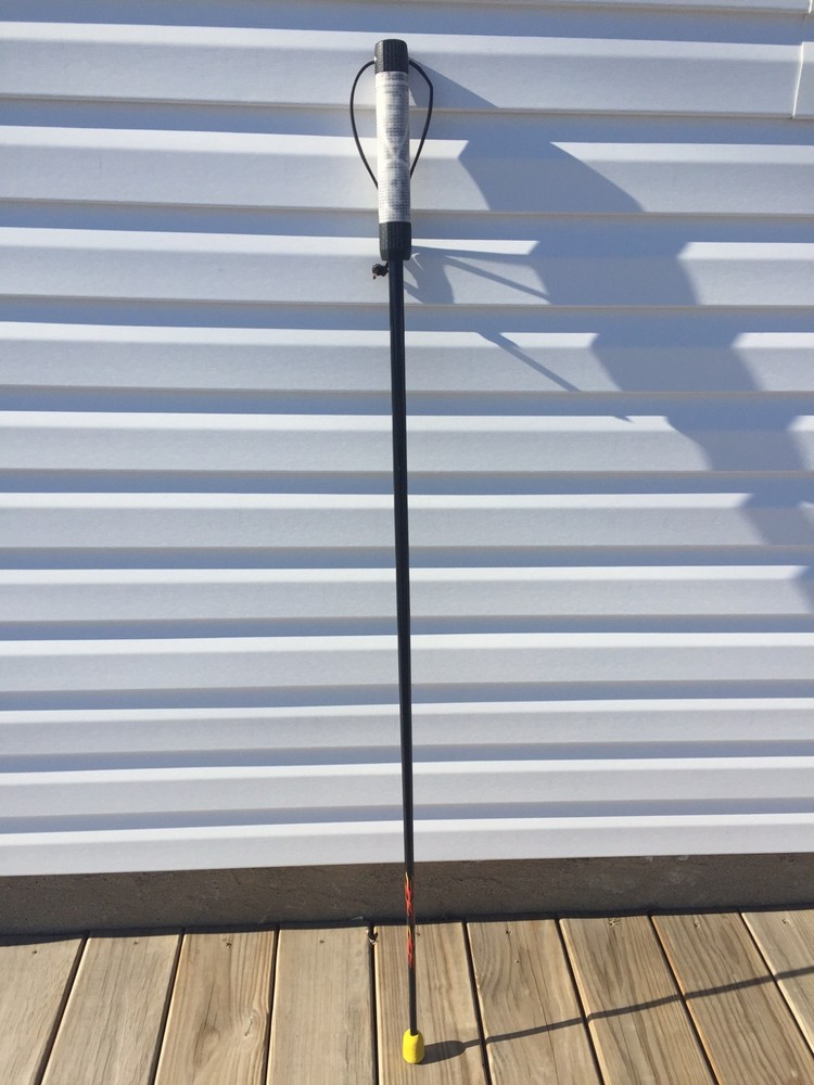 Walking Hiking Sticks anti-shock 49″Black with our Patent Golf Grip/Light Weight