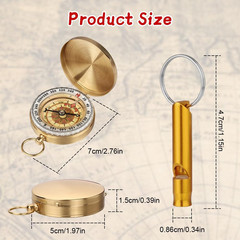Navigation Compass, Hiking Compass with Luminous Function, Waterproof Pocket Com