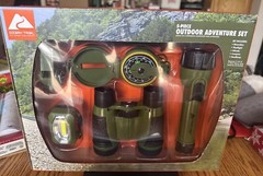 Ozark Trail 5 Piece Outdoor Adventure Set Binoculars Compass Flashlight Unopened