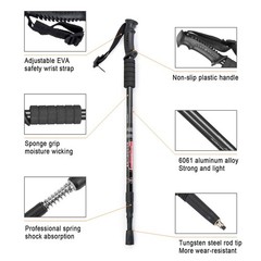 Trekking Poles Shock Absorbing Adjustable Hiking or Walking Sticks for Hiking…