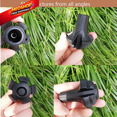 Monfasye Trekking Poles Tips, Rubber Hiking Sticks End Caps Large, 6 Pieces
