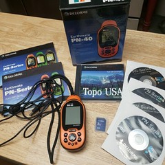DeLorme Earthmate PN-40 GPS Handheld Orange Complete New Open Box