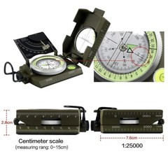 NEW Outdoor Survival Military Compass Waterproof Camping Navigation Equipment
