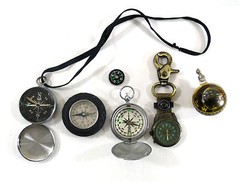 Group Of 7 Various Assorted Working & Non Working Compass Compasses 0011010
