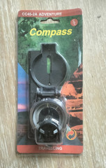 Military Style Compass Dark Green w/Millimeter Scale Adventure Handheld – NEW
