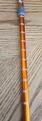 Kelty Metallic Orange Walking Stick Anti Shock System W/ Wrist Strap & Tip Cover