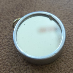 Vintage Compass Tool with Magnifying Lens & Mirror