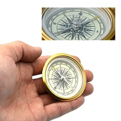 Retros Golden Aluminum Compasses Accurate Direction Finding Tool Light weight