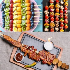 Bulk Value Bamboo Smores Sticks (200 17.5IN Skewers 200 Pcs, Brown