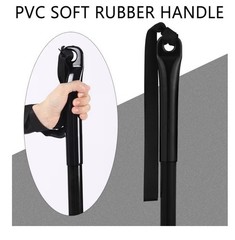 51.2 Inch Multi-Faceted Ice Chisel with PVC Handle Head Ice Picks for Fishing