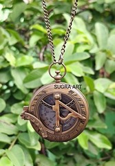 SUGRA ART Trust in The Lord… Famous Quote Sundial Compass with Leather case