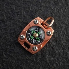 MecArmy CMP2, Copper, EDC Compass, With Fluorescence Glow and Beaded Chain